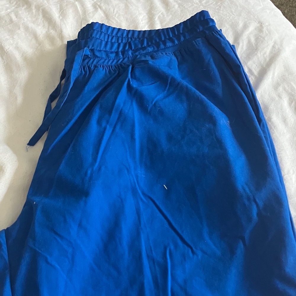 Vibrant Blue Scrub Pants